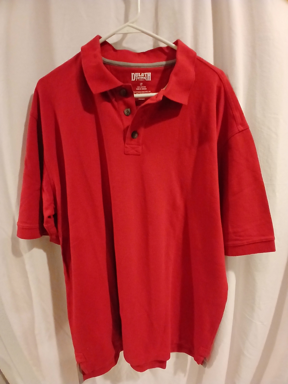 Duluth Trading Co Red Men’s Polo Shirt
